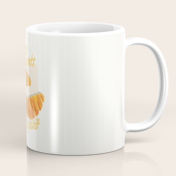 Croissants: Vintage Retro French Brunch Bakery Cafe Art Coffee Mug
