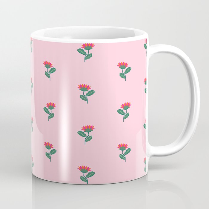 Art Nouveau Single Tropical Flower - Pattern Coffee Mug