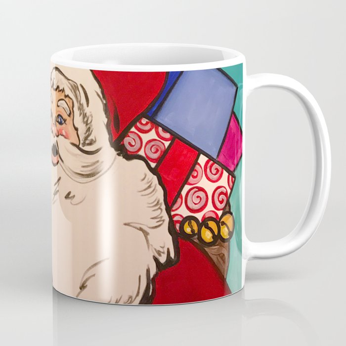 Santa Claus With Boxes Of Presents Coffee Mug