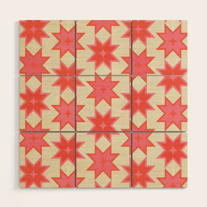 Celestial Winter Quilt Pattern Wood Wall Art
