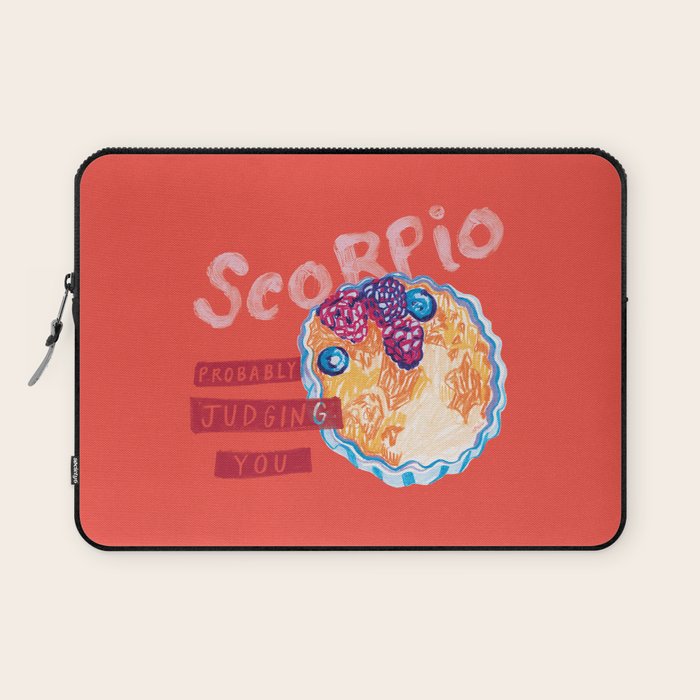 Scorpio Mood In Tomato Red | Zodiac Series Laptop Sleeve