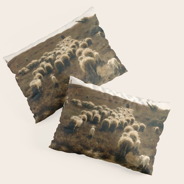 The Return Of The Flock, Laren By Anton Mauve Pillow Sham