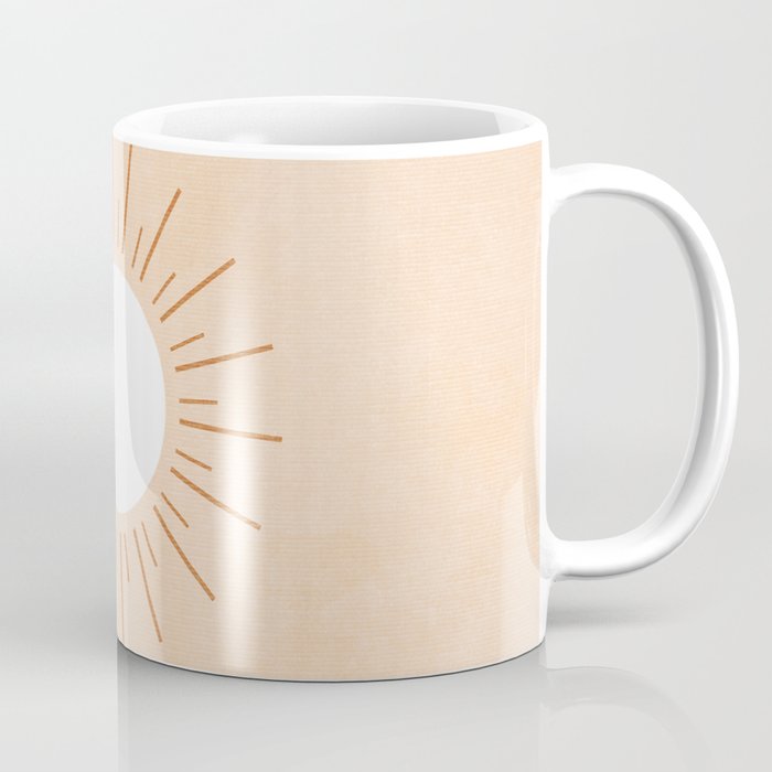 Shapes Geometry Sun Minimal Abstract Coffee Mug