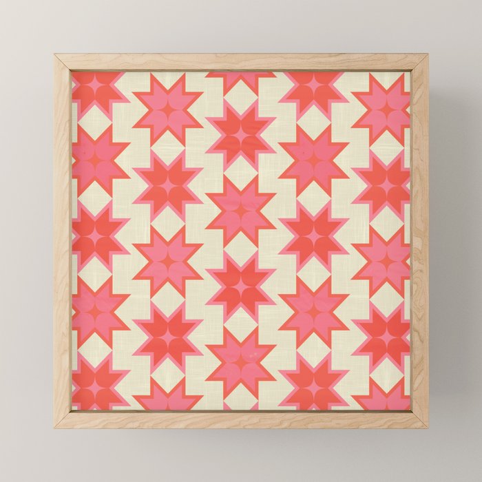 Celestial Winter Quilt Pattern Mini Art Print