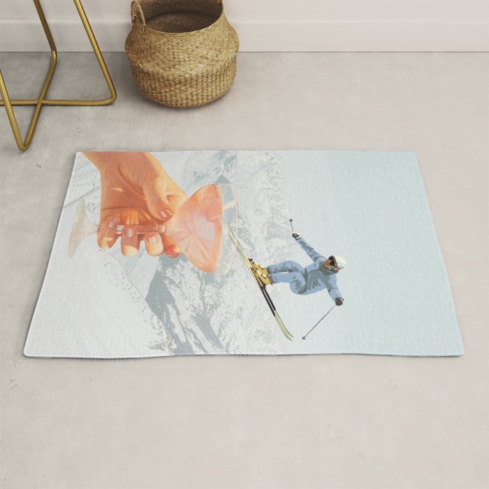 Apres Ski Cocktail Collage Winter Edition Rug