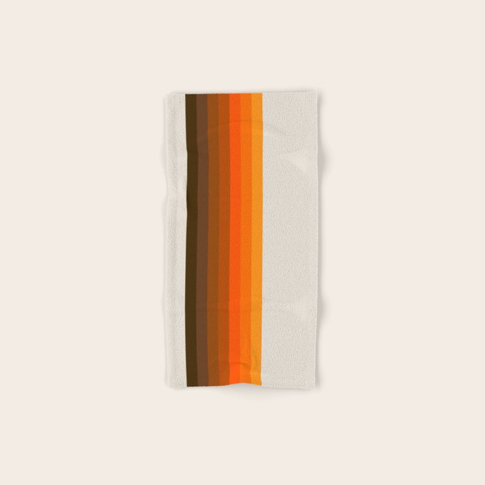 Retro Golden Rainbow - Straight Bath Towel