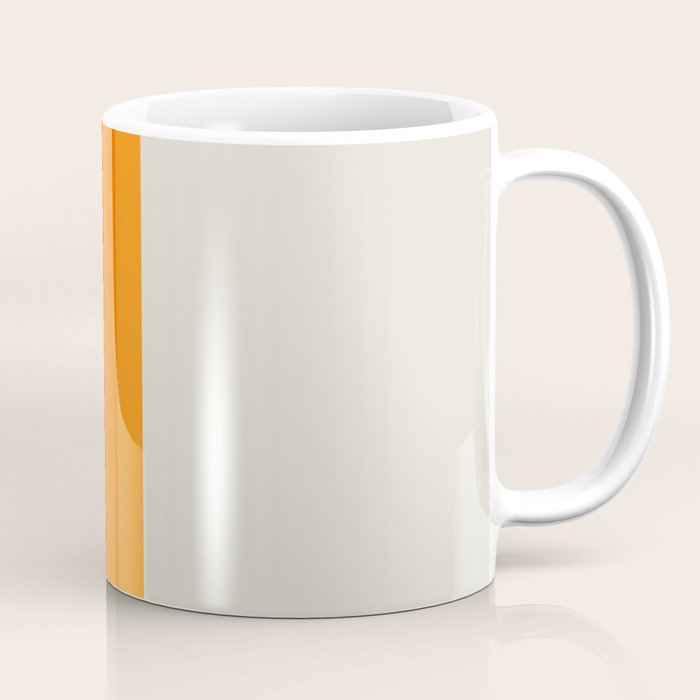 Retro Golden Rainbow - Straight Coffee Mug