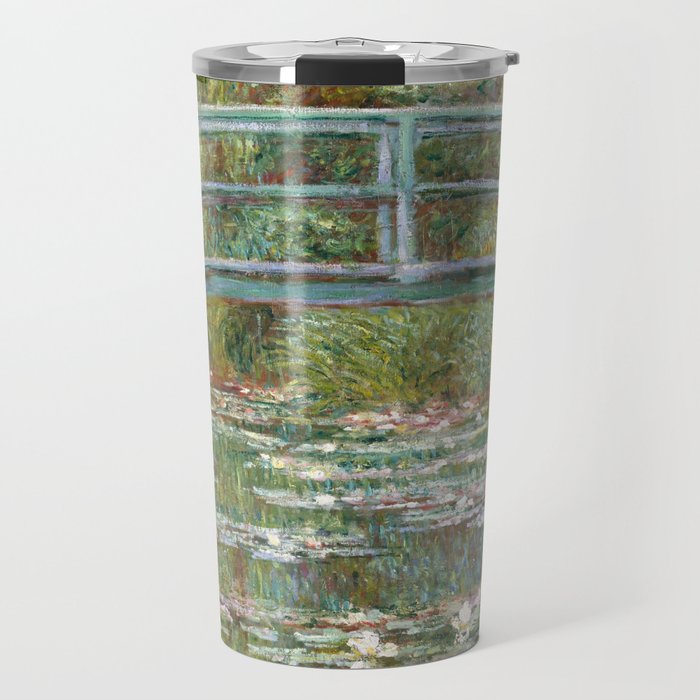 Monet - Bridge Over A Pond Of Water Lilies, 1899 - Painting Travel Mug