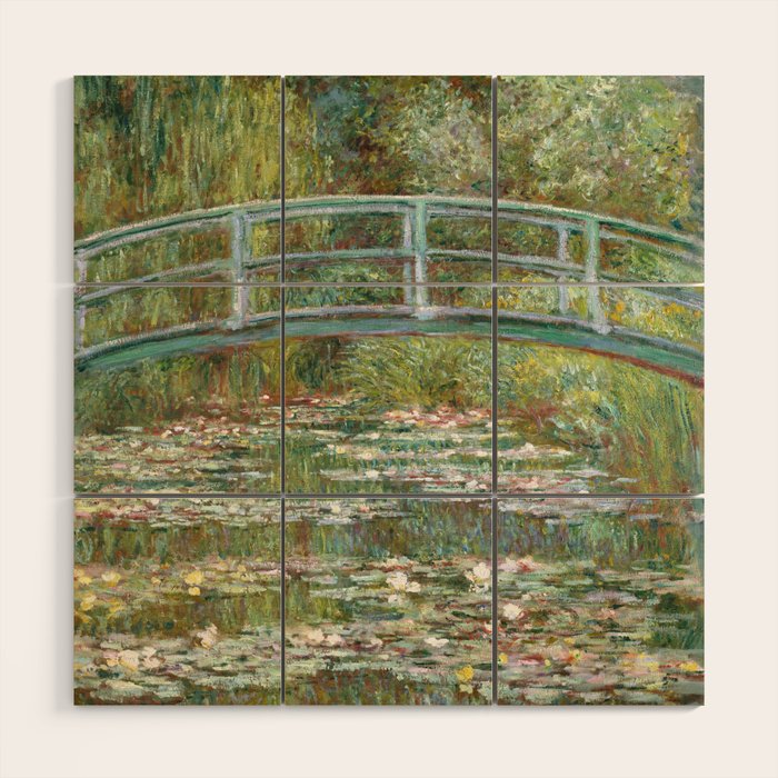 Monet - Bridge Over A Pond Of Water Lilies, 1899 - Painting Wood Wall Art