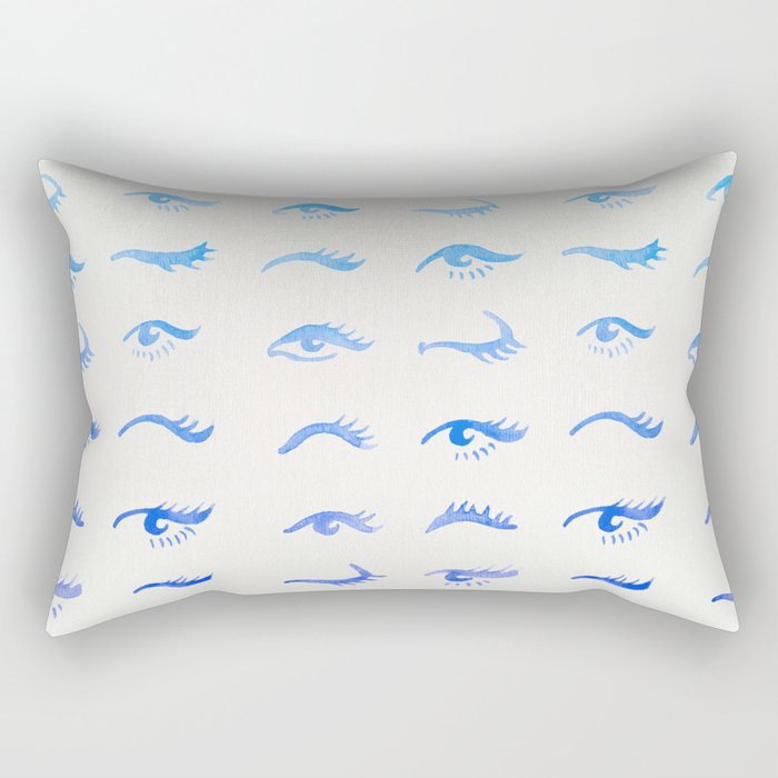 Mascara Envy - Blue Ombrã© Palette Rectangular Pillow