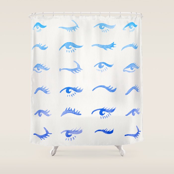 Mascara Envy - Blue Ombrã© Palette Shower Curtain