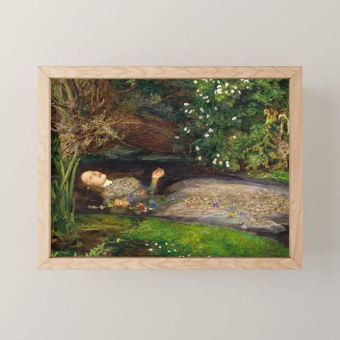 Ophelia Painting By John Everett Millais Mini Art Print