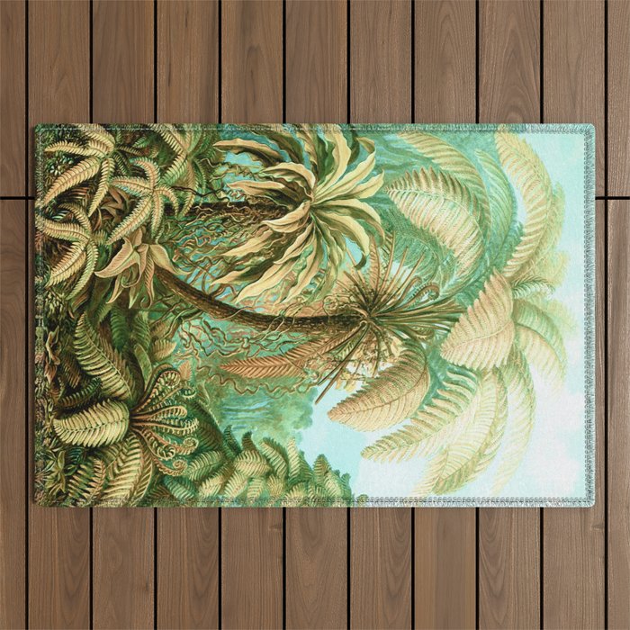 Vintage Tropical | Jungle Botanical Nature Banana Tree | Bohemian Plants Trees Forest Outdoor Rug