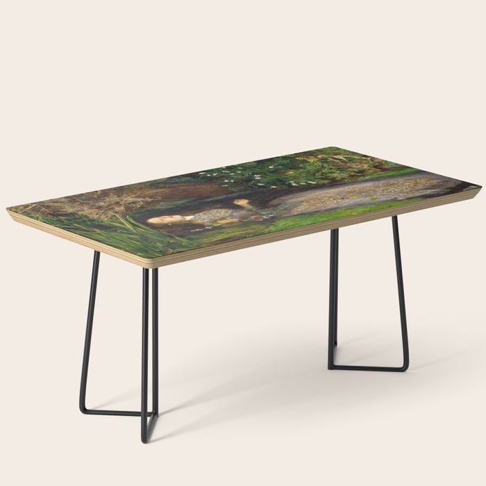 Ophelia Painting By John Everett Millais Coffee Table