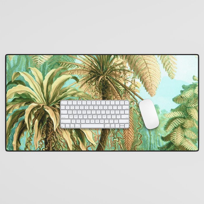 Vintage Tropical | Jungle Botanical Nature Banana Tree | Bohemian Plants Trees Forest Desk Mat