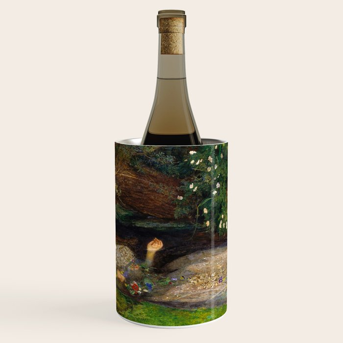 Ophelia Painting By John Everett Millais Wine Chiller