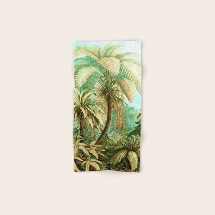 Vintage Tropical | Jungle Botanical Nature Banana Tree | Bohemian Plants Trees Forest Bath Towel