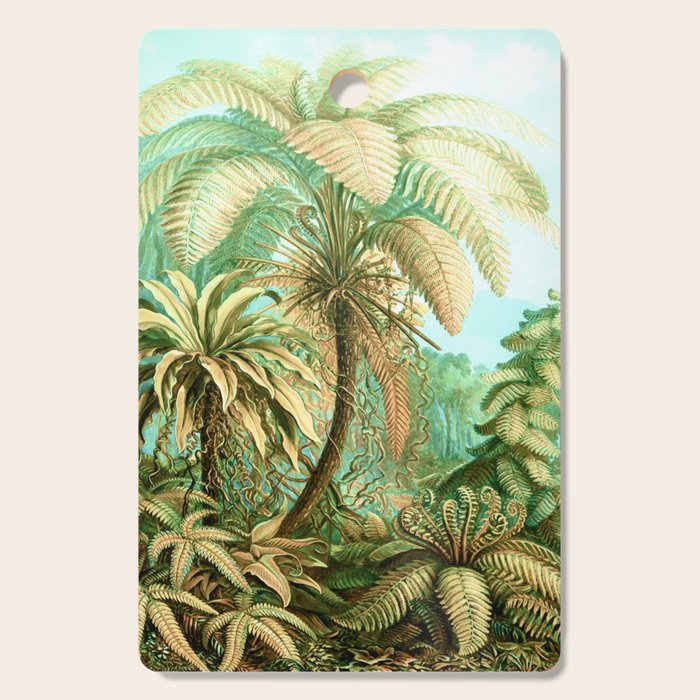 Vintage Tropical | Jungle Botanical Nature Banana Tree | Bohemian Plants Trees Forest Cutting Board