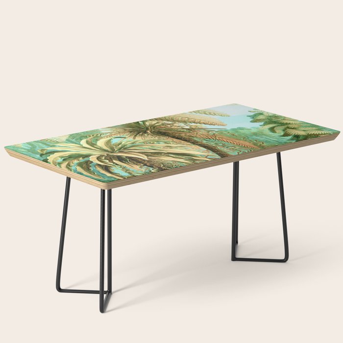Vintage Tropical | Jungle Botanical Nature Banana Tree | Bohemian Plants Trees Forest Coffee Table