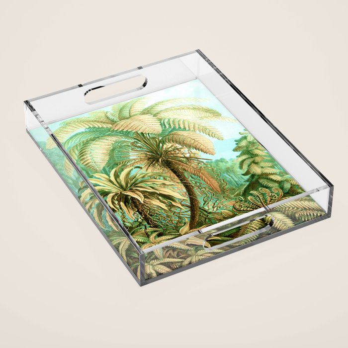 Vintage Tropical | Jungle Botanical Nature Banana Tree | Bohemian Plants Trees Forest Acrylic Tray