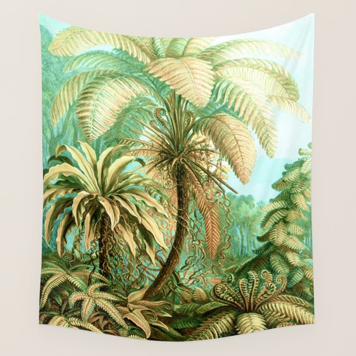 Vintage Tropical | Jungle Botanical Nature Banana Tree | Bohemian Plants Trees Forest Wall Tapestry