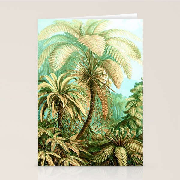Vintage Tropical | Jungle Botanical Nature Banana Tree | Bohemian Plants Trees Forest Stationery Card