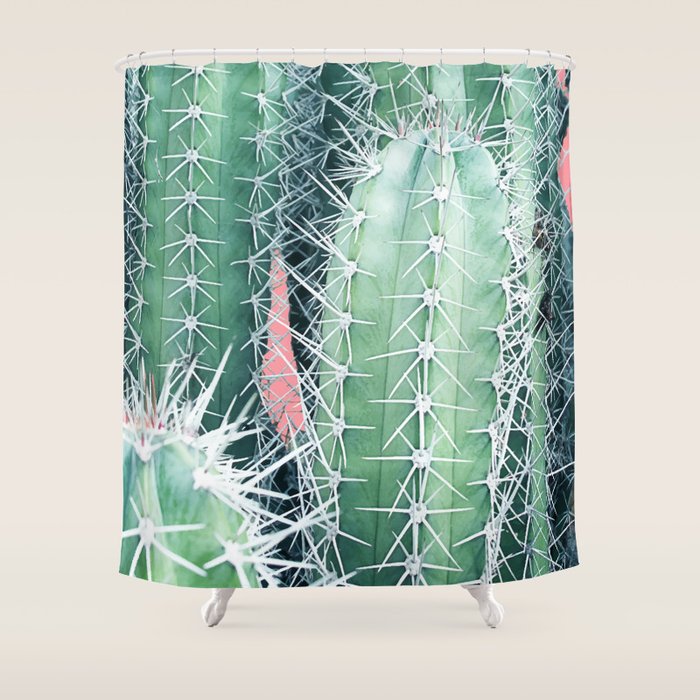 Cactus Up Close #Homestorie #Decor #Buyart Shower Curtain