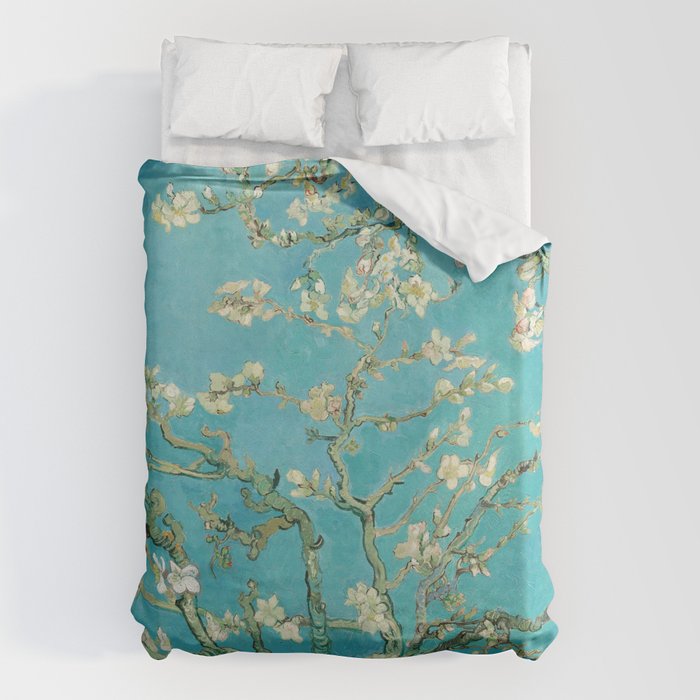 Van Gogh Almond Blossoms Painting Duvet Cover