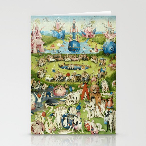 The Garden Of Earthly Delights By Hieronymus Bosch Stationery Card