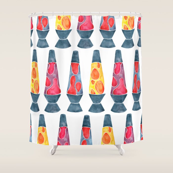 Retro Vibes - Warm Palette Shower Curtain