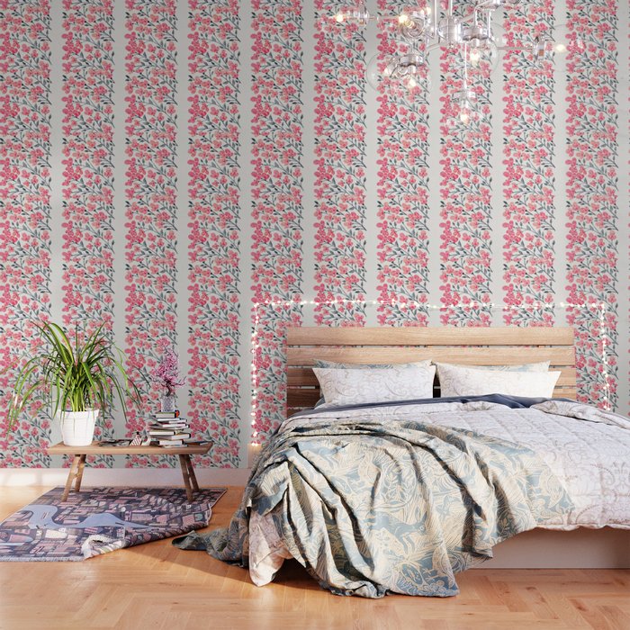 Cherry Blossoms - Pink & Black Palette Wallpaper