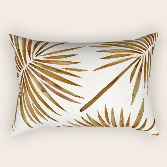 Tropical Fan Palm - Sepia Rectangular Pillow