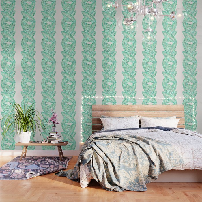 Tropical Banana Leaves - Mint Palette Wallpaper