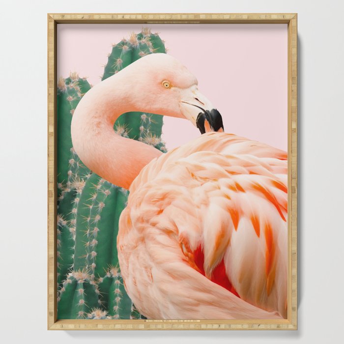 Flamingo & Cactus #Homestorie #Decor #Buyart Serving Tray
