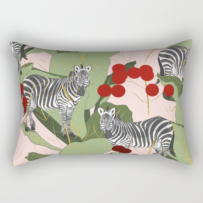 Zebra Harem #Homestorie #Decor #Buyart Rectangular Pillow