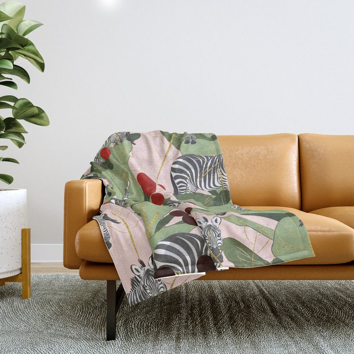 Zebra Harem #Homestorie #Decor #Buyart Throw Blanket