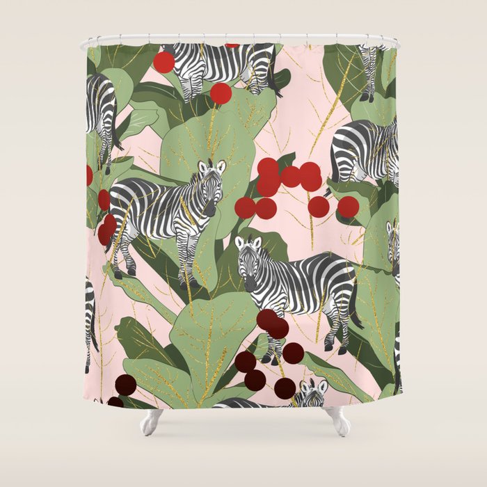 Zebra Harem #Homestorie #Decor #Buyart Shower Curtain