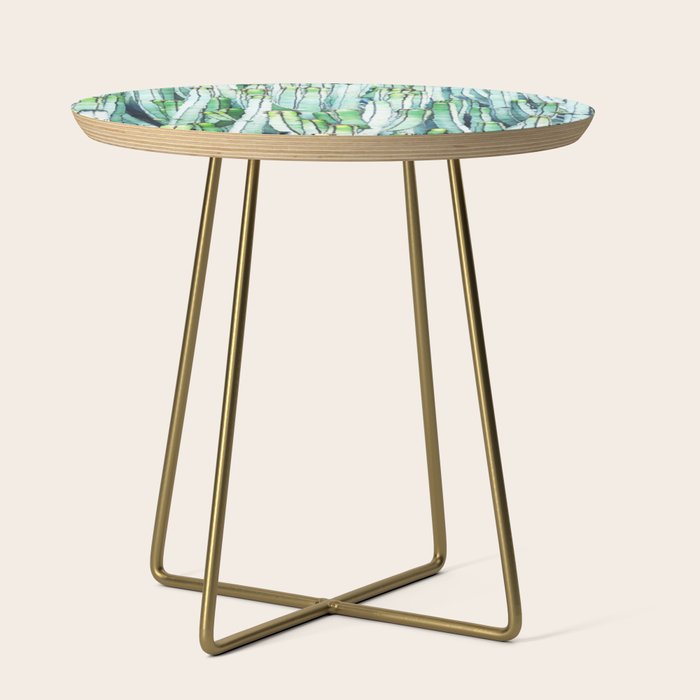 Lost Cactus, Watercolor Nature Painting, Botanical Neutral Illustration Minimal Drawing Jungle Side Table