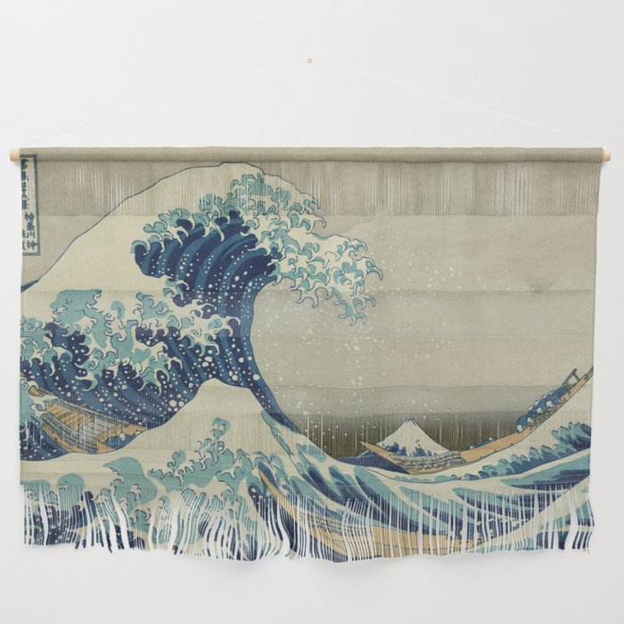 The Classic Japanese Great Wave Off Kanagawa Print By Hokusai Wall Hanging