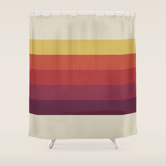 Retro Video Cassette Color Palette Shower Curtain