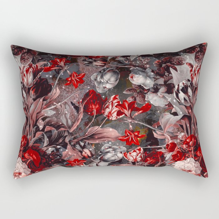 New Year'S Flowering Night Rectangular Pillow