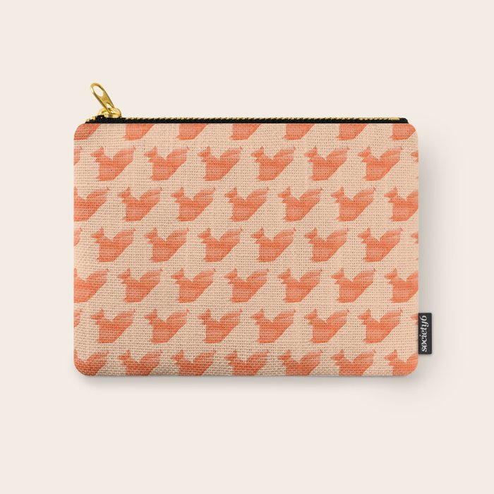 Allergic To Nuts - Origami Orange Squirrel Carry All Pouch