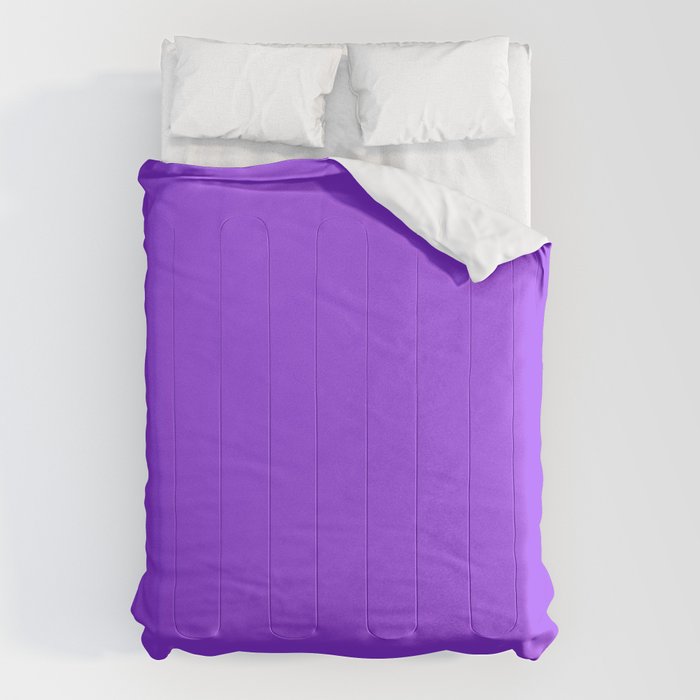 Bright Fluorescent Neon Purple Comforter
