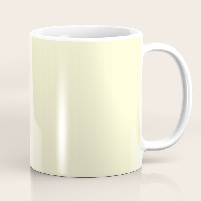 Pastel Lemon Yellow Pale Soft Meringue Yellow Coffee Mug
