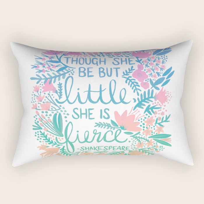 Little & Fierce - Lavender Mint Ombrã© Rectangular Pillow