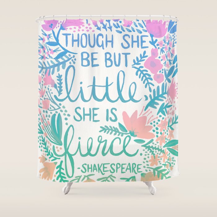 Little & Fierce - Lavender Mint Ombrã© Shower Curtain