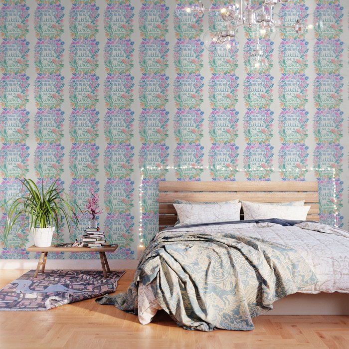 Little & Fierce - Lavender Mint Ombrã© Wallpaper
