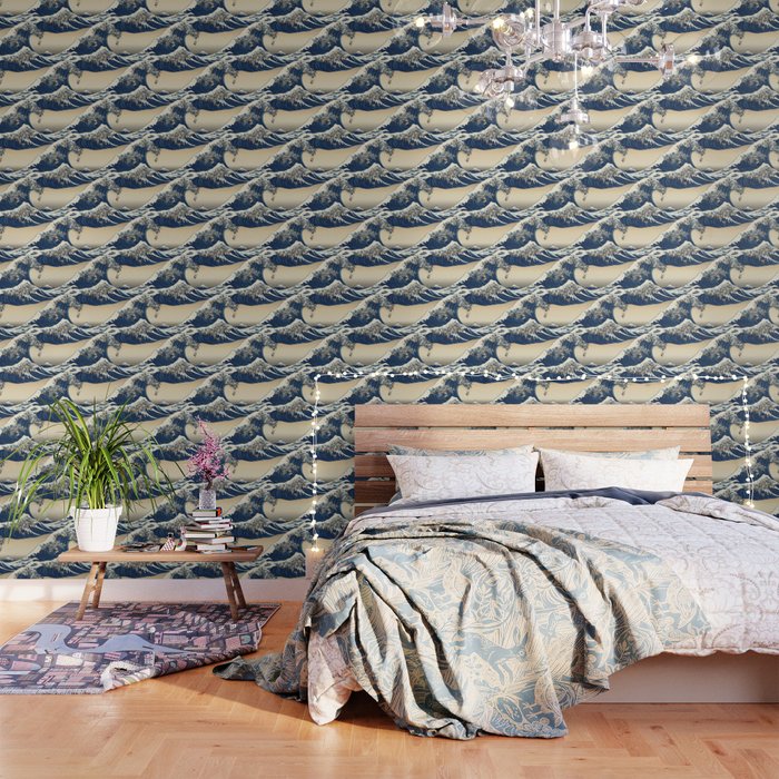 The Great Wave Of Pugs Vanilla Sky Wallpaper