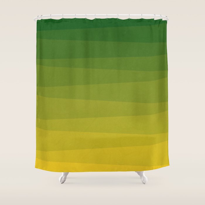 Shades Of Grass - Gradient Between Lime Green And Bright Yellow Shower Curtain