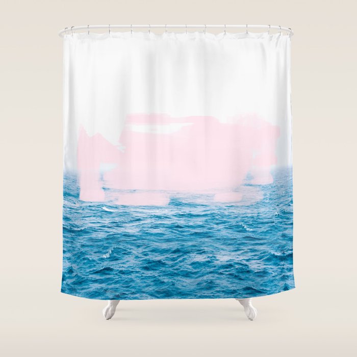 Ocean + Pink #Homestorie #Decor #Buyart Shower Curtain